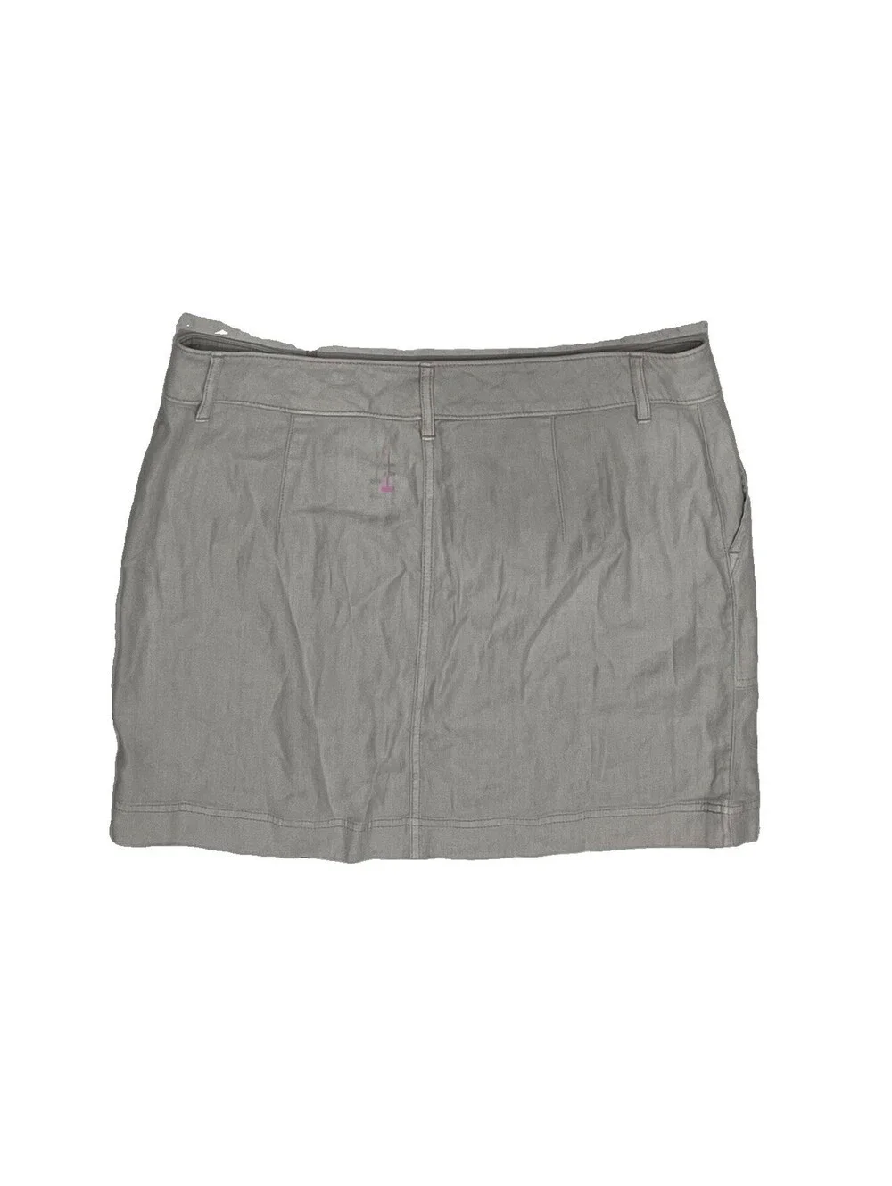 Tommy Bahama Linen Blend Mini Skirt Women’s 6 Beige Khaki Utility Coastal Resort